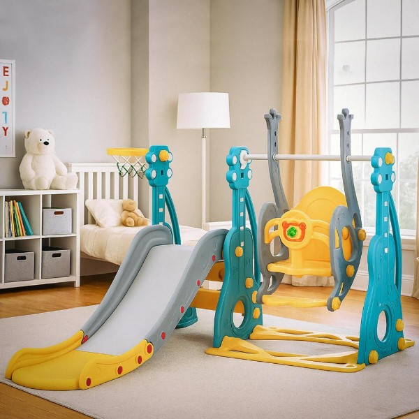 Фото - Игровой комплекс Mealux Ariel Yellow/Blue/Grey (KD-B252 Yellow/Blue/Grey)